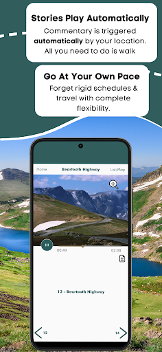Beartooth Highway Audio Guide Screen 3
