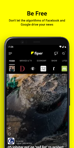 Fiper - News Reader with RSS Screen 3