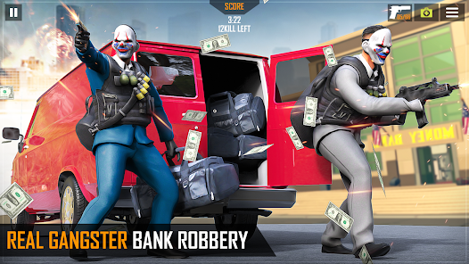 Captura de Pantalla 5 Gangster Bank Robber Game android