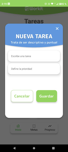 Workit Screen 2