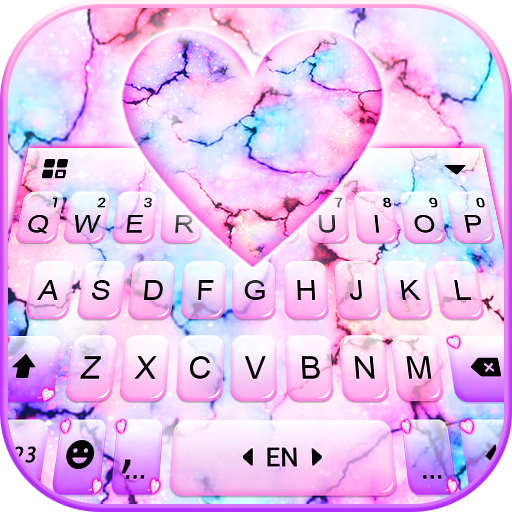 Galaxy Marble Heart Keyboard B logo