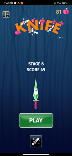Android application Knife Throw 2021 screenshort