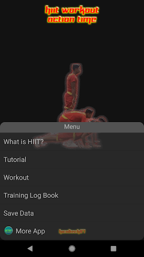 Android application HIIT Workout Action Time screenshort
