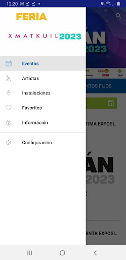 Android application Feria Yucatán Xmatkuil 2023 screenshort
