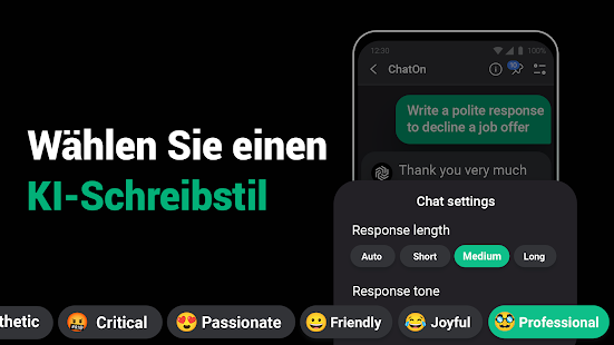ChatOn - KI-Chat auf Deutsch स्क्रीनशॉट