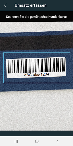 AVS Umsatz-Scan Screen 2