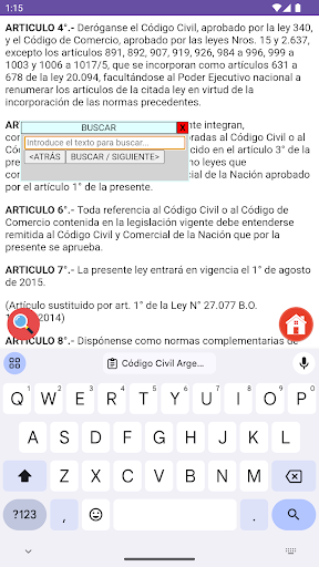 Código Civil Argentino Screen 2