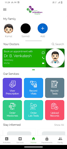 Android application Geetha Animal Care Hospital screenshort
