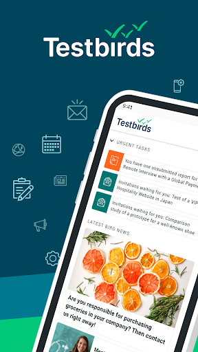 Android application Testbirds Companion screenshort