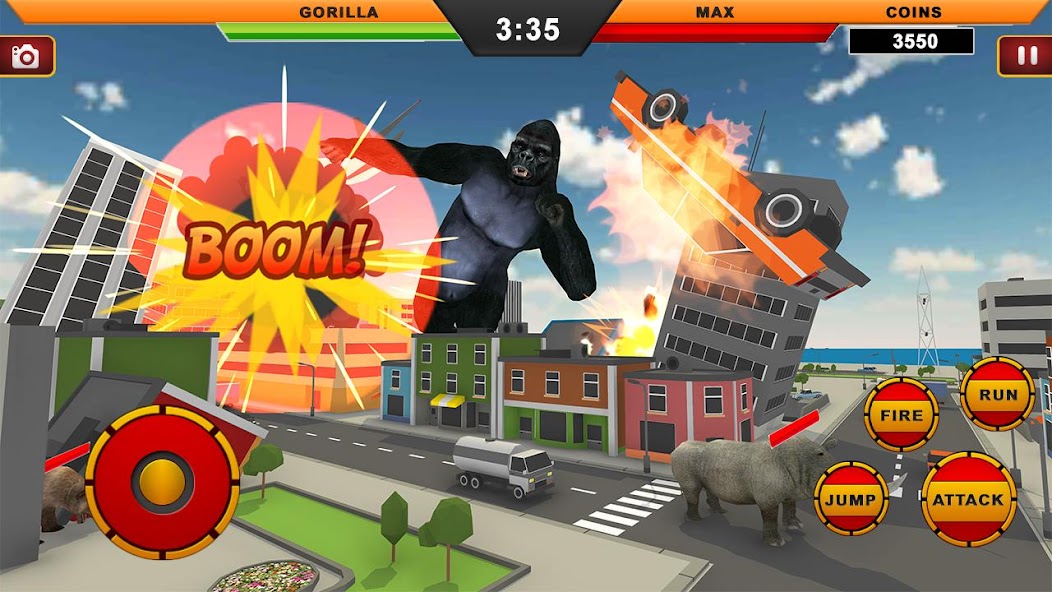 Gorilla City Rampage: Gorilla 1.0.2 APK + Mod (Unlimited money) for Android