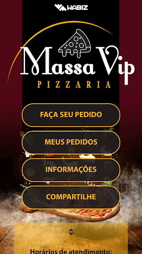 Android application Pizzaria Massa Vip screenshort