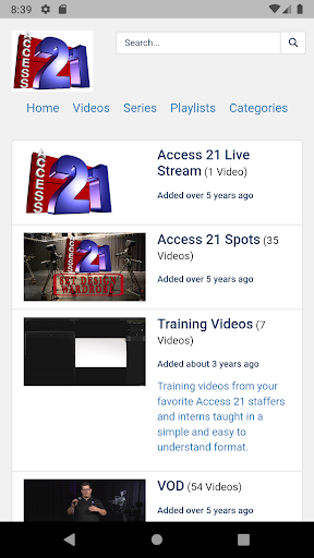 Access 21 Screen 2