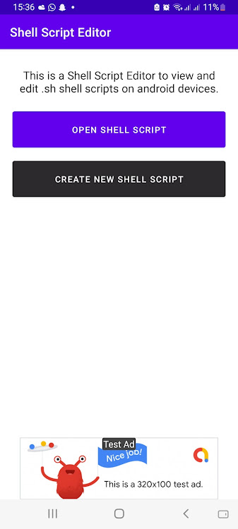 Sh File Opener & Shell Editor - 1.4 - (Android)