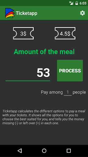 Android application Ticketapp screenshort