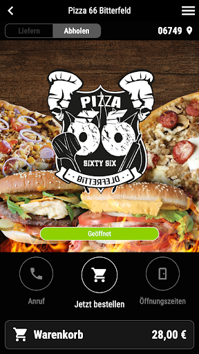 Android application Pizza 66 Bitterfeld screenshort
