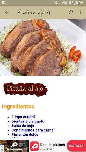 Recetas con carnes rojas