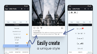 Letter Fonts - Stylish Text
