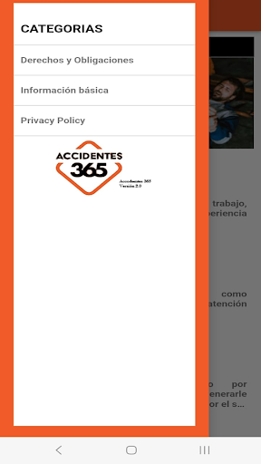 Accidentes 365 WA Screen 2