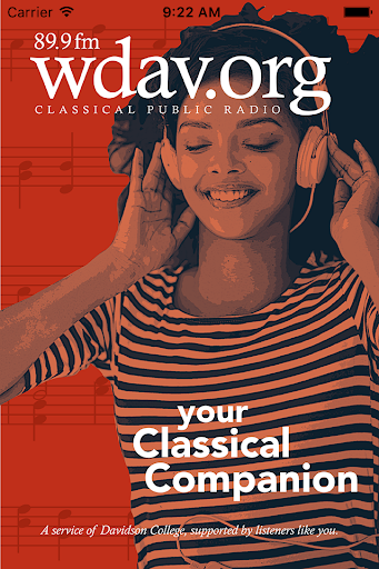 Android application WDAV Classical Public Radio Ap screenshort