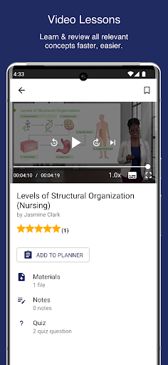 Android application AU PHINMA Lecturio screenshort