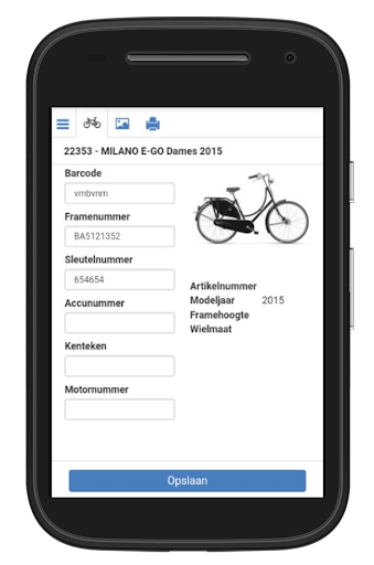 Android application CycleSoftware Handheld screenshort