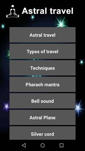 Android application Astral travel screenshort