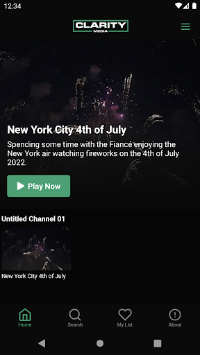 Android application Clarity Media screenshort