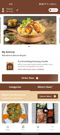 Android application Deccan Biryani screenshort