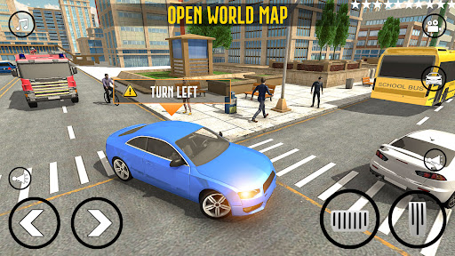 Android application Car Driver City Roads Game screenshort
