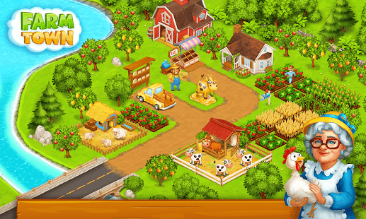 Farm Town: Happy village near small city and town 3.45 Screenshots 13