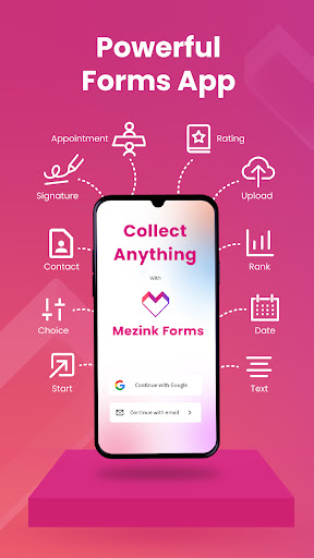 Android application Mezink Type Form Survey Quiz screenshort