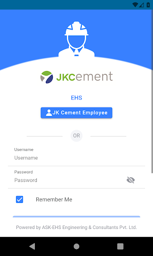 Android application JKCL EHS screenshort
