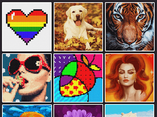 Cross Stitch: Color by Number - Puzzle - games