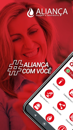 Android application Laboratório Aliança screenshort