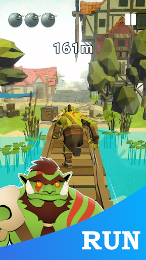 Android application Orc Raid: Run of Rage screenshort