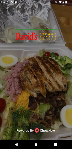 Android application David's Steakhouse screenshort