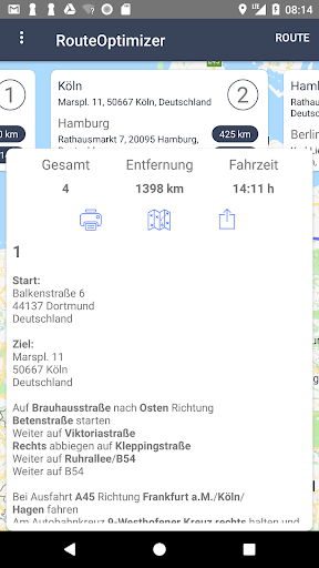 RouteOptimizer Screen 3