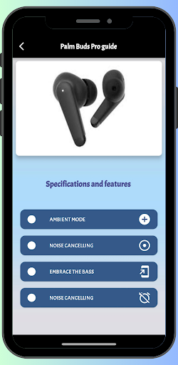 Palm Buds Pro guide Screen 3