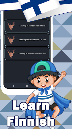Numbers in Finnish language Screen 2