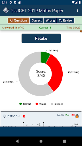 GUJCET Previous Papers