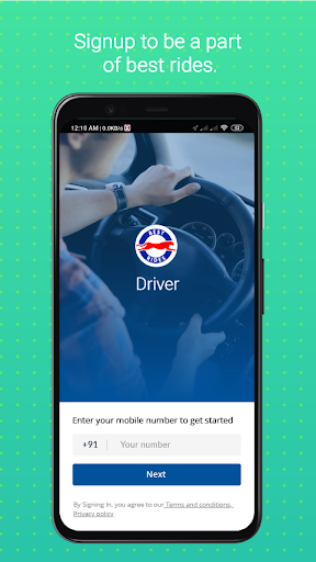 Android application Best Rides Driver screenshort
