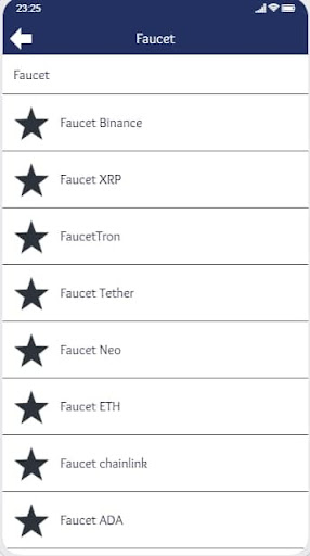 Faucet for cryptocurrency