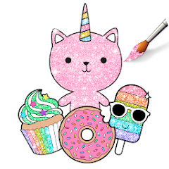 かわいいキラキラぬりえ Kawaii Coloring Google Play のアプリ