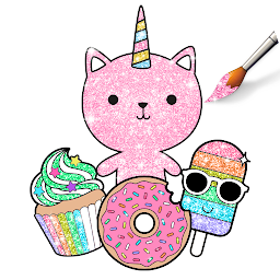 Kawaii glitter Coloring