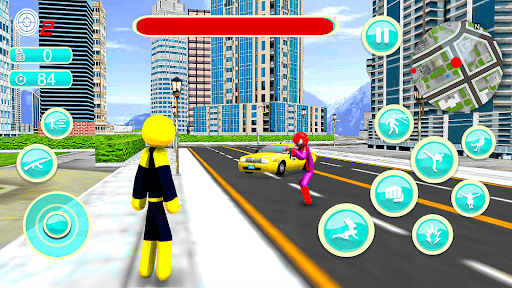 Spider Stickman Rope Hero War Screen 2