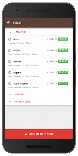 Tudo em Pizzas Screen 2