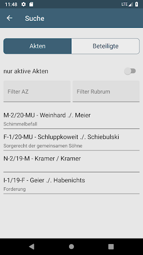 advoware mobile Screen 2