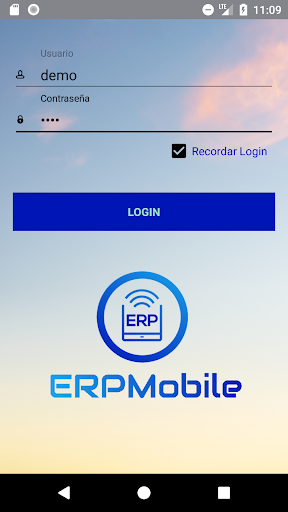 Android application ERPMobile screenshort