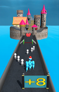 人群城堡运行：3D