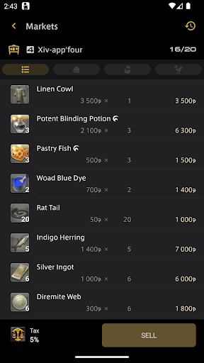 Screenshot of FINAL FANTASY XIV Companion